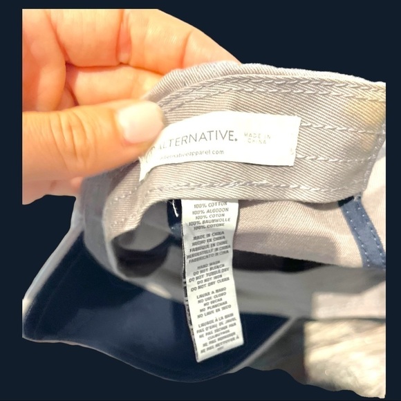 100% cotton hat SnapBack dad cap adjustable baseball hats Alternative white gray - Picture 8 of 10